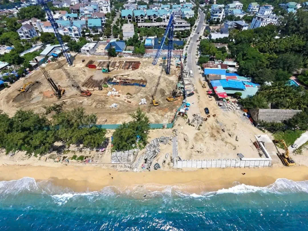 Ảnh thực tế: Khu đất nhìn từ phía biển